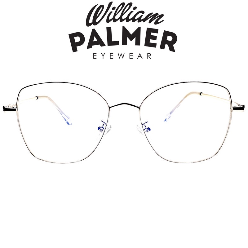 William Palmer Kacamata Pria Wanita Metal 3038  Silver