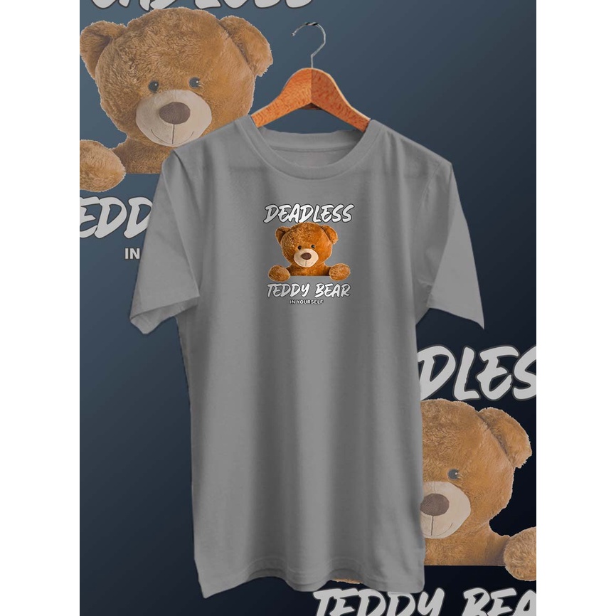 BAJU KAOS PRIA DISTRO DIGITAL PRINT BEAR DEADLESS