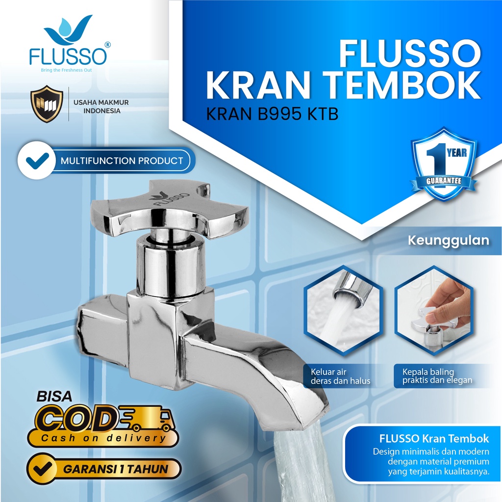 FLUSSO KRAN B995 KT Kran Tembok Kran Air Keran Air Terbaru