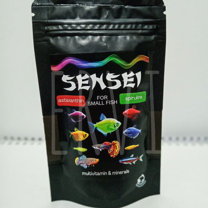 Pelet Glowfish / Pelet Ikan Hias Kecil / Pakan Ikan Hias Kecil / Pelet SENSEI - 50 gr