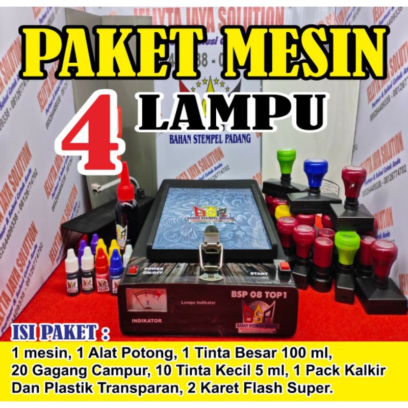 

PAKET MESIN STEMPEL FLASH 4 LAMPU U BSP 04 TOP 3 SESUAI DESKRIPSI