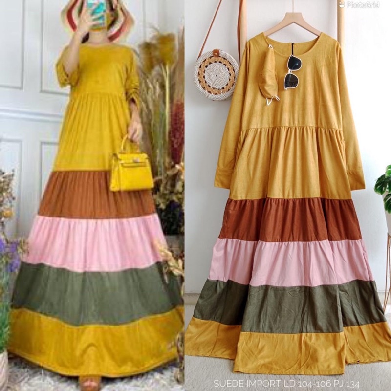 gamis suede import