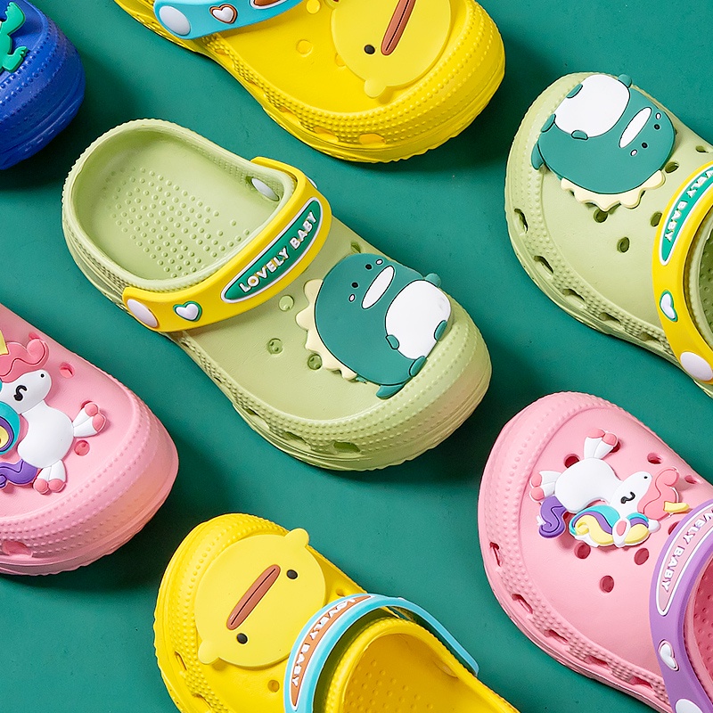 Sandal Bayi Perempuan Bahan EVA Aneka Warna Motif Kartun Hewan Untuk Anak Sandal Anak Anak