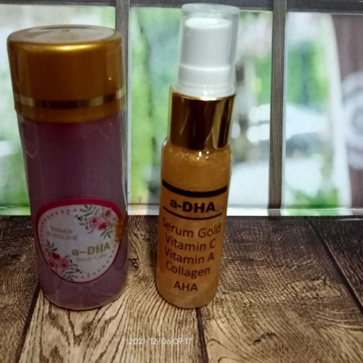 { paket } serum a dha gold & toner a dha gold