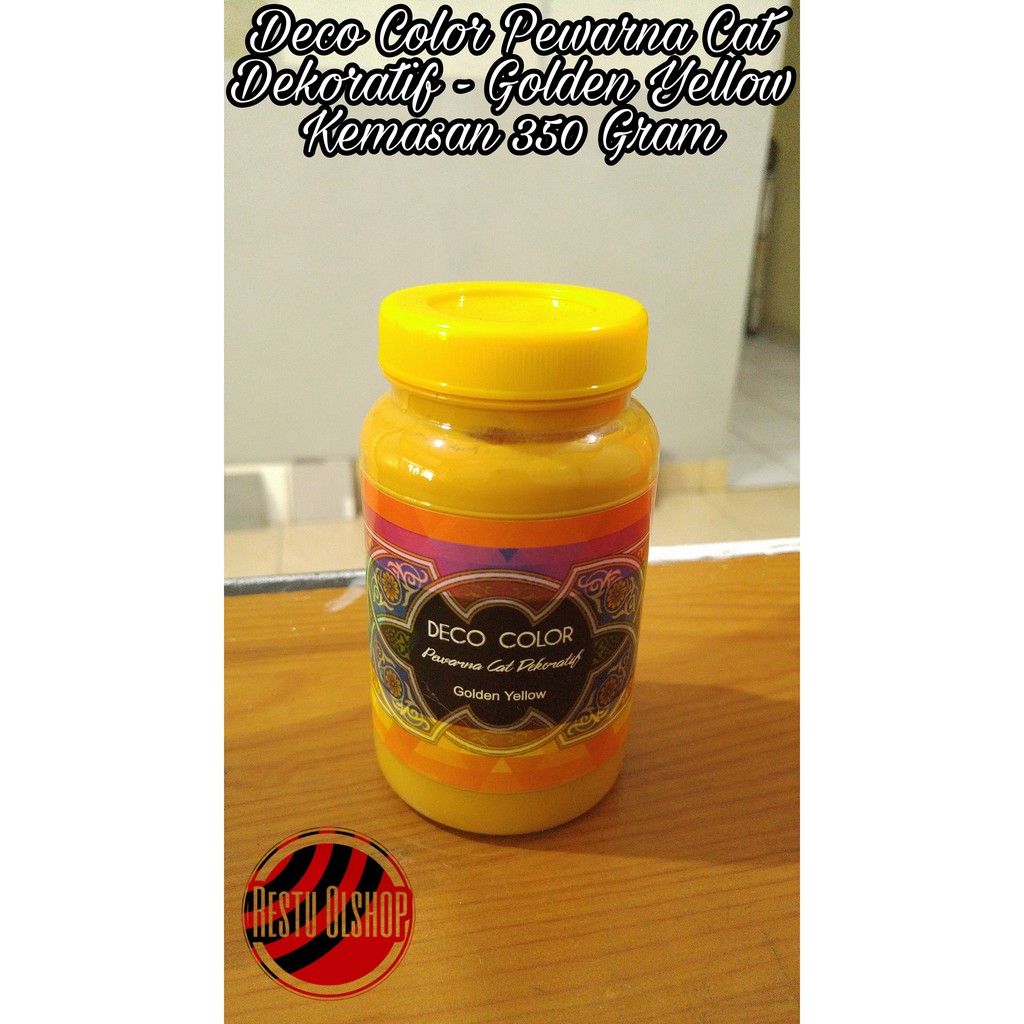 

Deco Color Pewarna Cat Dekoratif - Golden Yellow kemasan 350 Ml