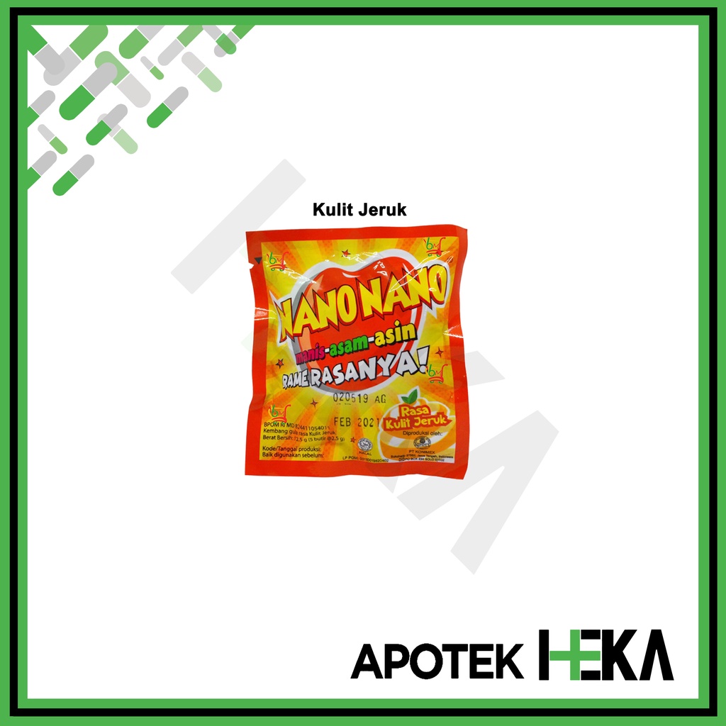 Nano-Nano Permen Asam Manis 12 g Jeruk Belimbing Rujak Nanas Asam Jawa (SEMARANG)