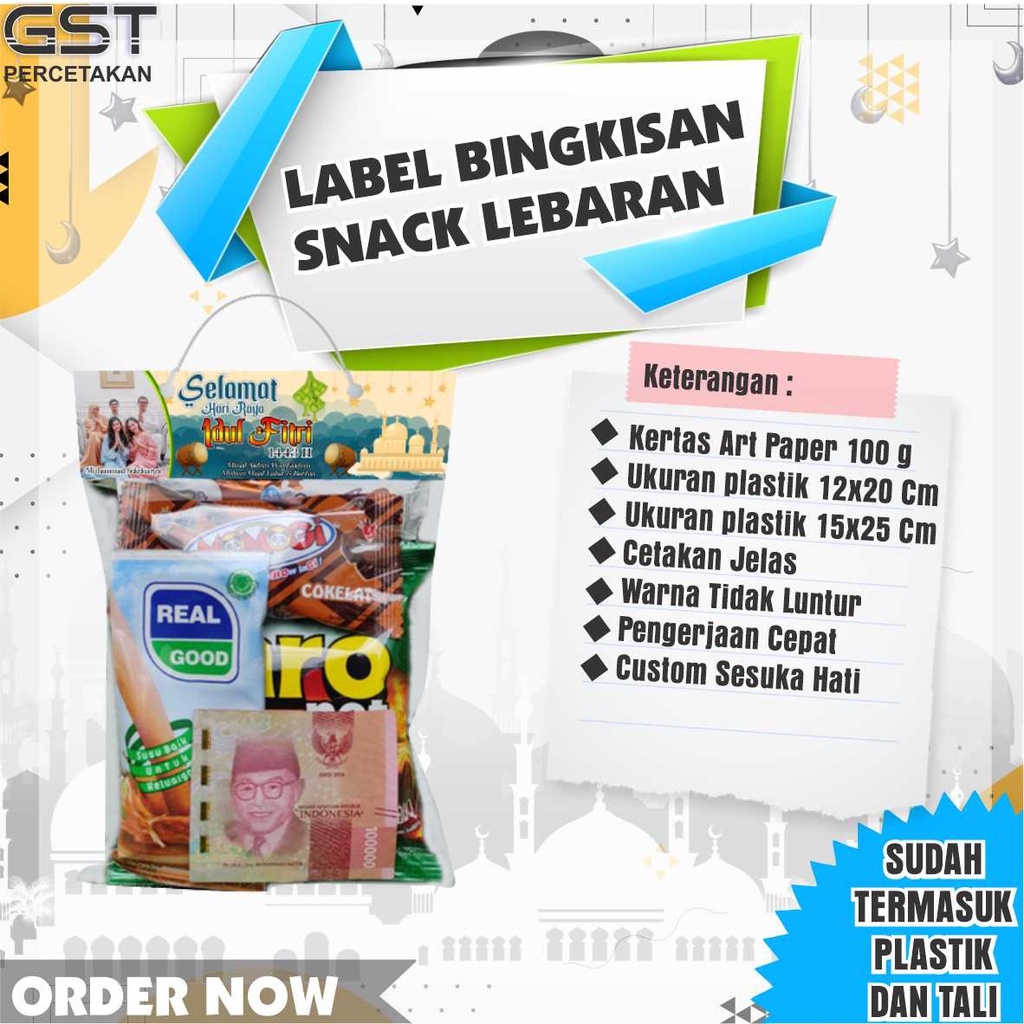 

PLASTIK SNACK LEBARAN/LABEL SNACK LEBARAN & LABEL SNACK IDUL FITRI