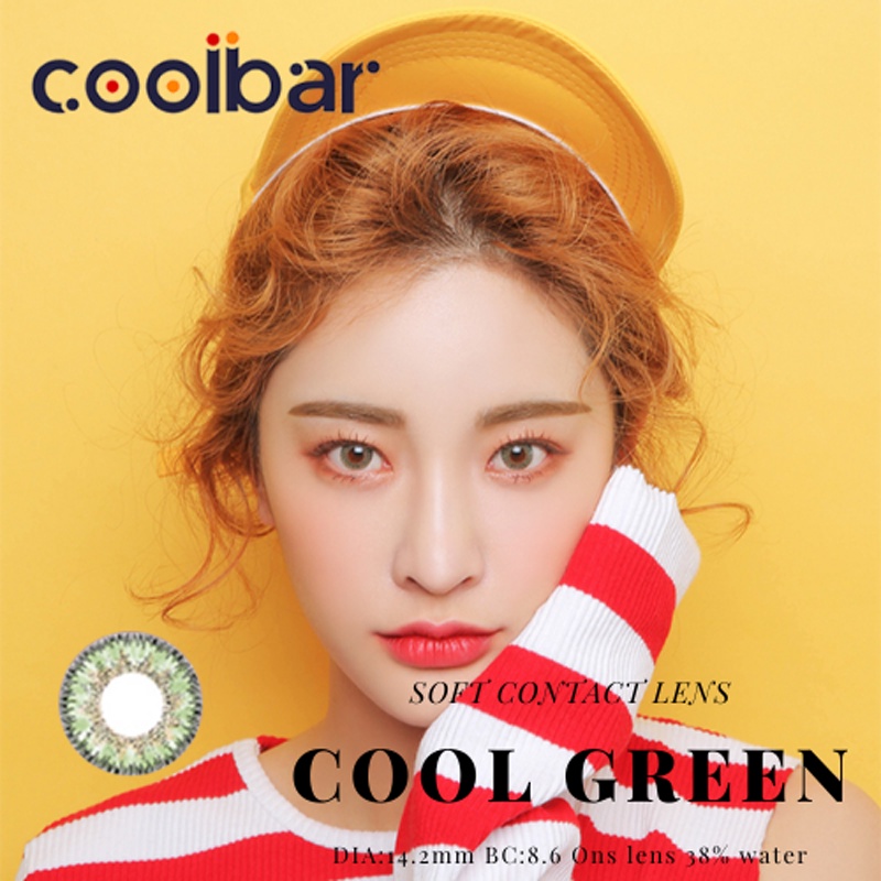 Coolbar Sepasang Lensa Kontak Warna Lensa Warna Diameter14.2 MM Kadar Air 38% Soflens