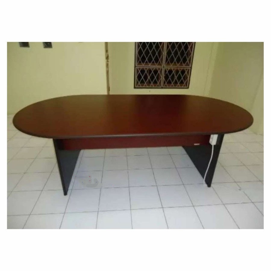 meja rapat meja meeting meja kantor meja kerja - Mahogany