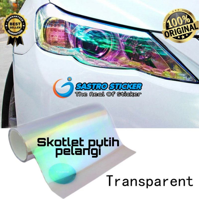 Sunkisscoo Stiker Skotlet Lampu Mobil Lentur Anti Kuning