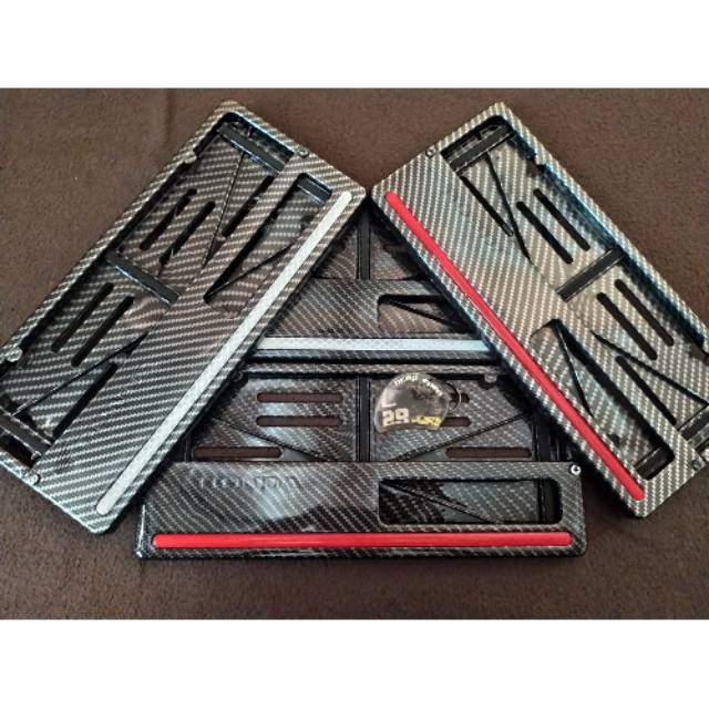 Plat nomor karbon ori honda