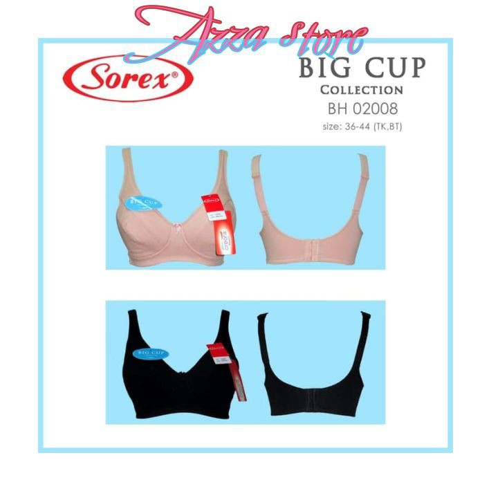 AZ88 BRA Wanita Tanpa Kawat Busa Tipis BH Wanita SOREX Bra Tanpa Kawat Claretta Daily BIG Size Cup