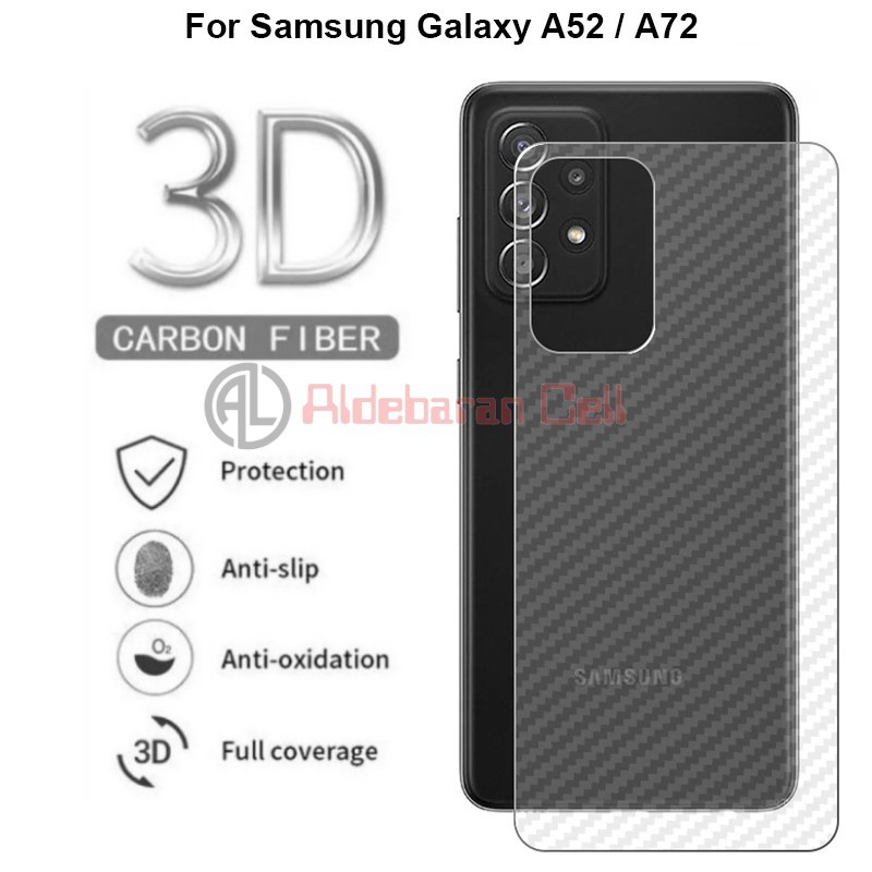 Anti Gores Belakang Samsung A52 / A52S Back Skin Protector Garskin Carbon Pelindung Samsung A52 A52S 5G 4G 2021