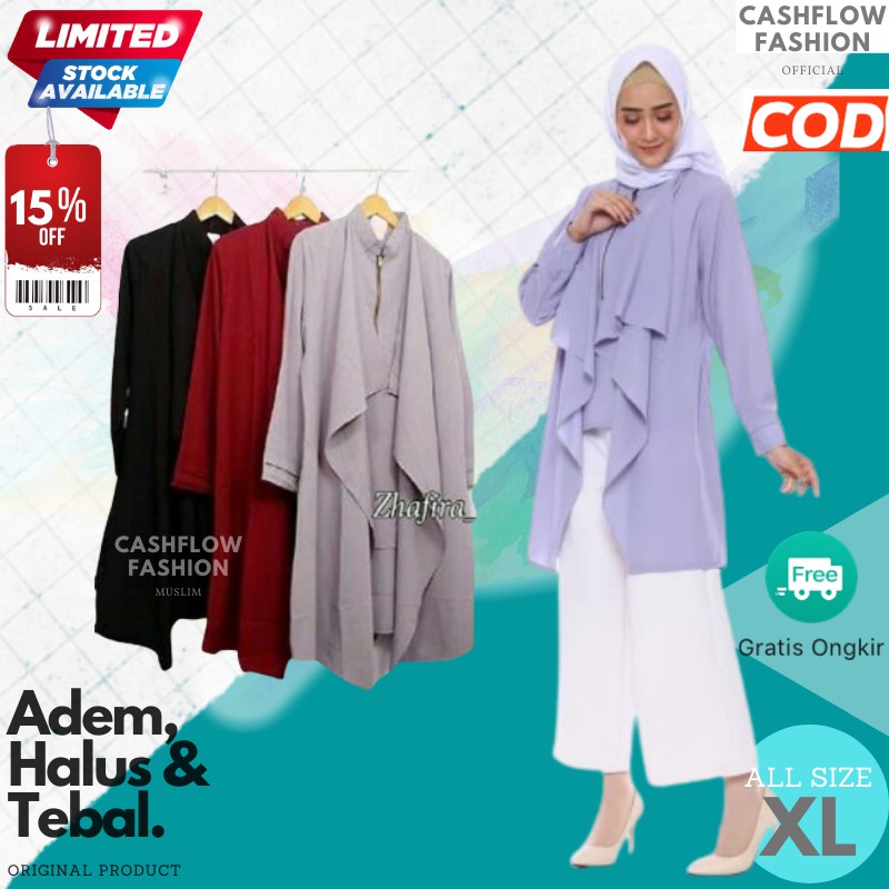 Tunik Atasan  Wanita  Baju  Tunik Remaja  Import Muslim Wanita  