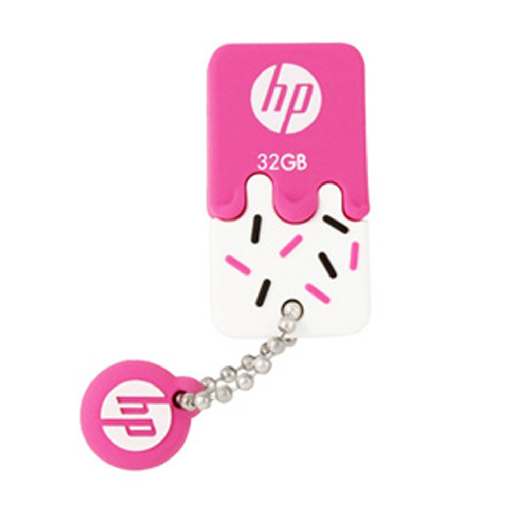 Trend-HP V178 Flash Disk Rubber Ice Cream 32 GB-Biru