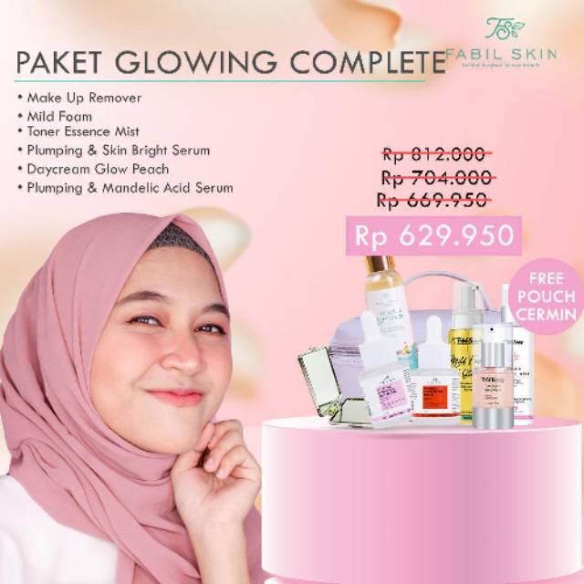 Promo Paket Glowing Complete Fabil Beauty Fabil Skin