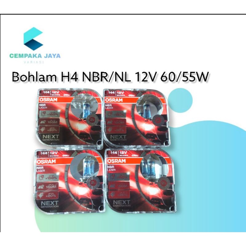OSRAM Lampu mobil H4 NBR Laser Next Generation H4 NBL ORIGINAL