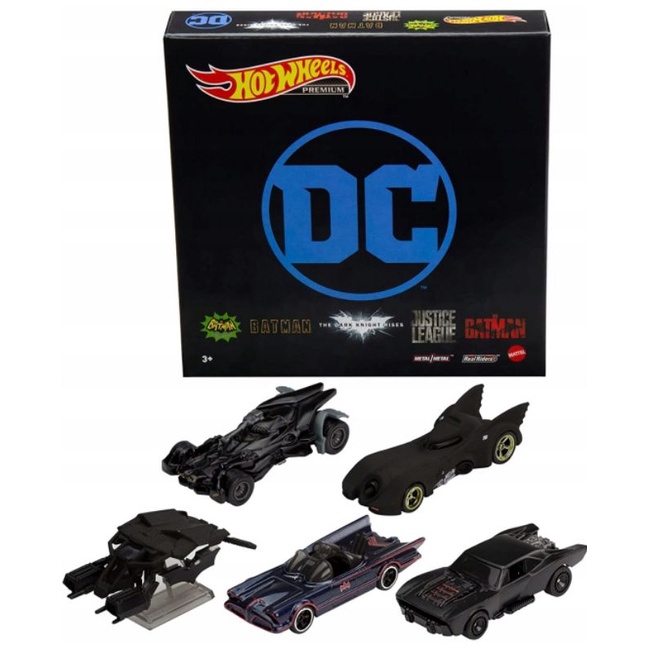 Hot Wheels Premium DC Batman Series Justice League Set Hotwheels
