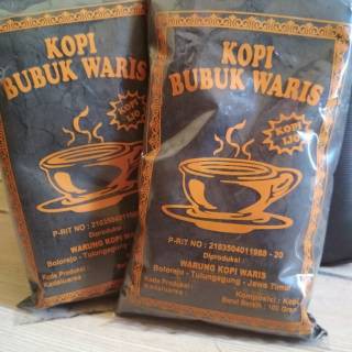 Kopi Ijo Bubuk WARIS Tulungagung Not Brontoseno Dokar White Coffe 100