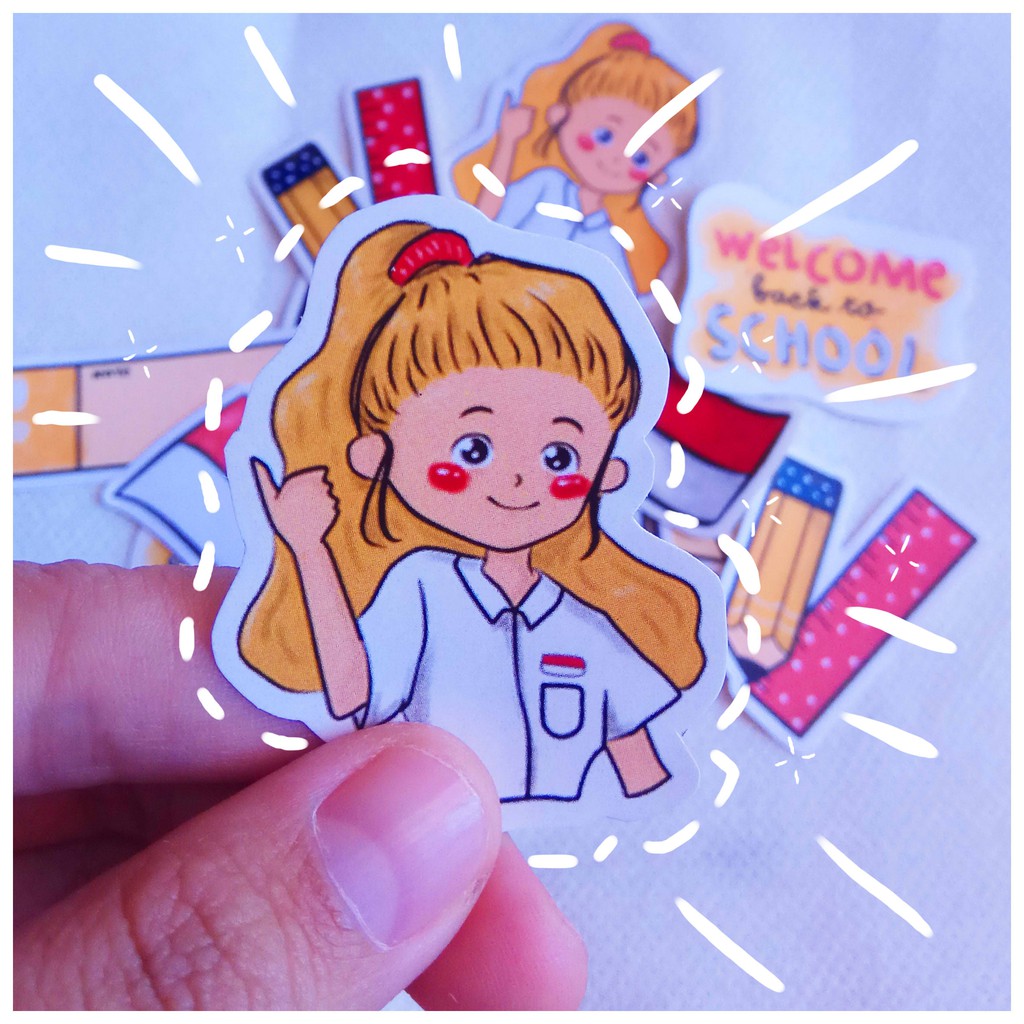 

[READY] Welcome Back to School Sticker pack (alley sticker pack)