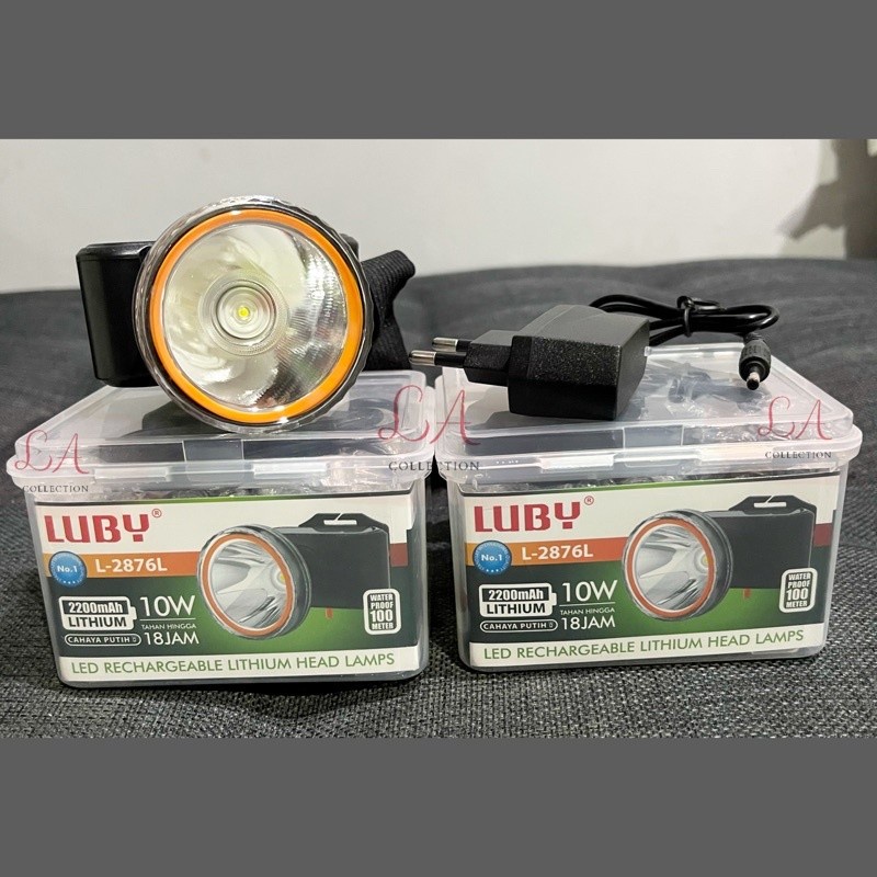 COD SENTER  KEPALA LED LUBY L-2876-HEADLAMP 10 WATT