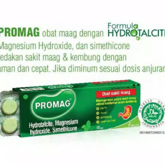 

Promag obat sakit maag dan kembung