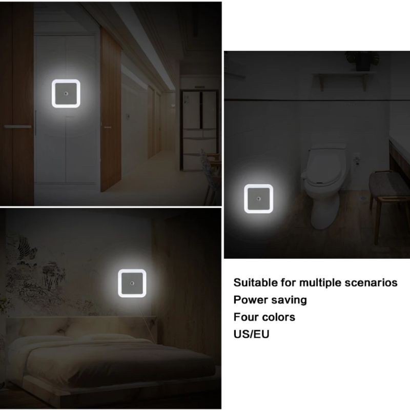 Lampu tidur sensor cahaya otomatis night colokan indo / Lampu sensor serbaguna