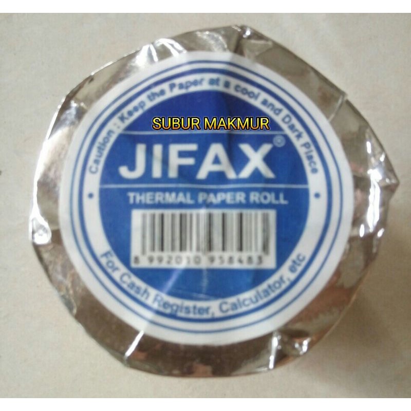 

KERTAS KASIR THERMAL ROLL / THERMAL PAPER 58 x 48 mm Merk JIFAX