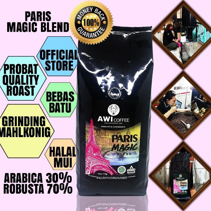 

Big Sale Awi Coffee Kopi Paris Magic Blend for Cafe 1kg|Roasted Beans|Specialty Big Sale