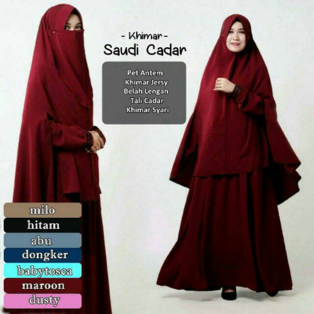 Khimar Saudi Cadar
