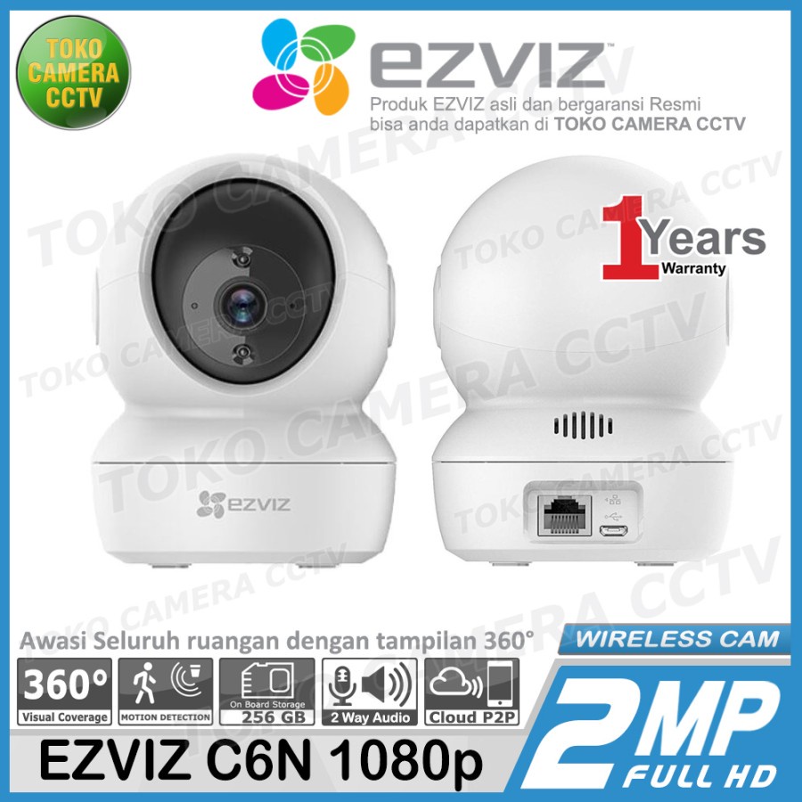 CCTV WIFI KAMERA IP CAMERA EZVIZ C6N 1080p 2MP