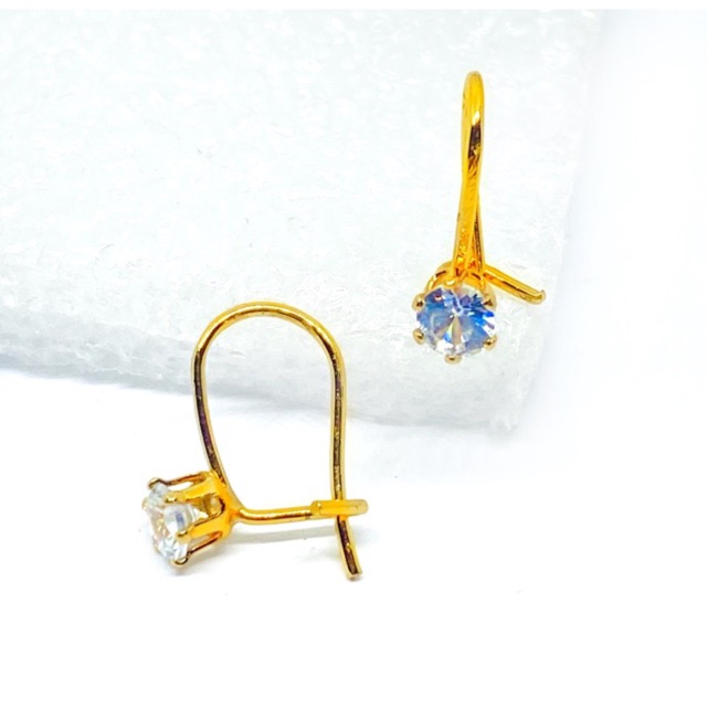 Anting permata markies anting wanita lapis emas yaxiya