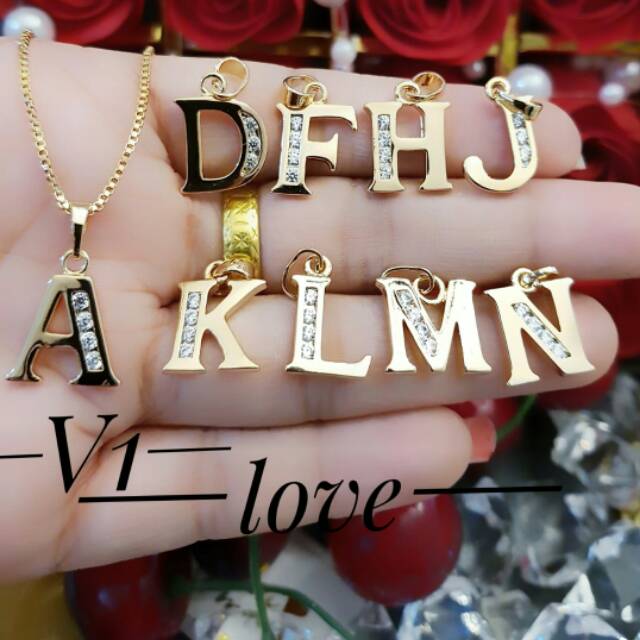 kalung inisial xuping