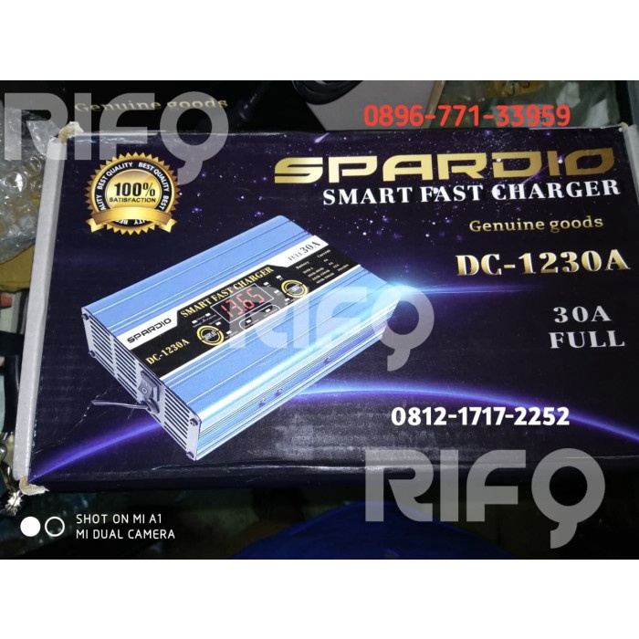 SPARDIO DC-1230A Charger Accu / Cas Aki 12Volt 30 Amper DIGITAL