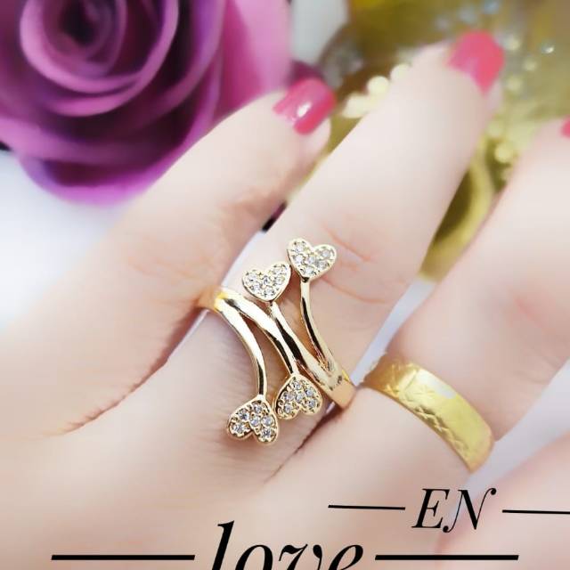 Xuping cincin lapis emas 24k 0704