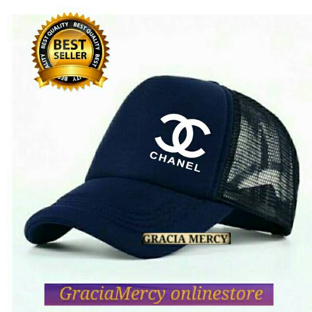 TOPI TRUCKER CHANEL NAVY