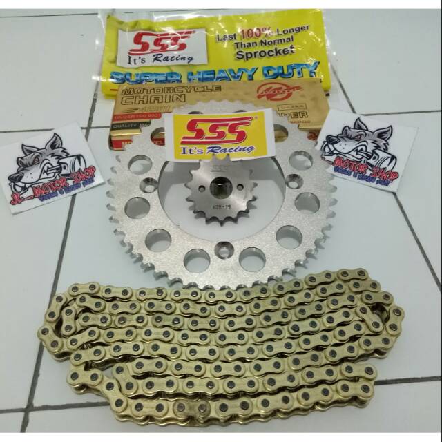 GIR GEAR SET GEARSET SSS 428 VIXION OLD VIXION NEW R15 OLD V1 V2 XABRE JUPITER MX KING BYSON DLL