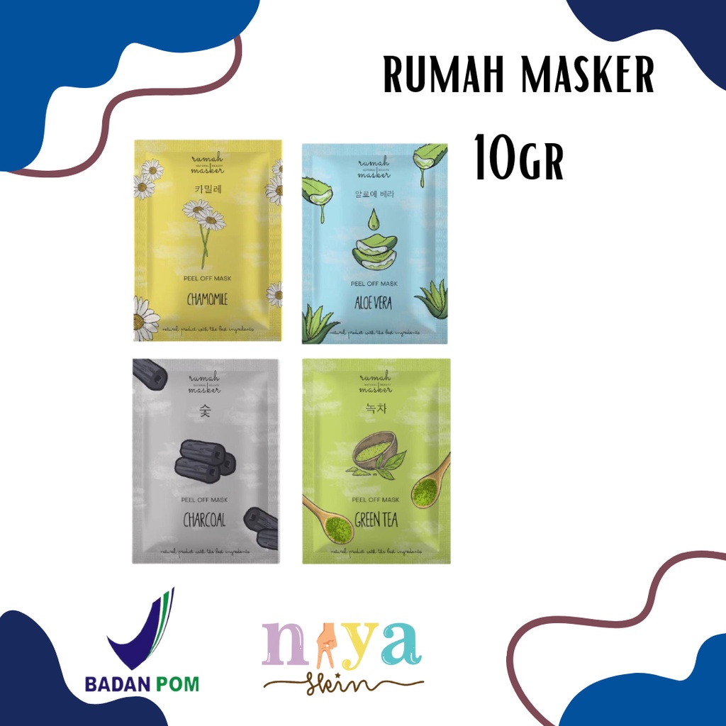 [Distri Resmi] BUY 1 FREE GIFT BPOM Masker Peel of mask by Rumah Masker 10gr (buy 1 FREE SPATULA+CLIP)