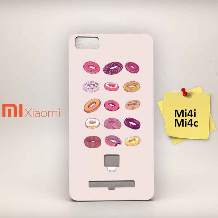 Custom Hardcase HP Xiomi Mi4i & Mi4c funny donut milk