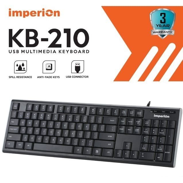 Keyboard USB Multimedia IMPERION KB210