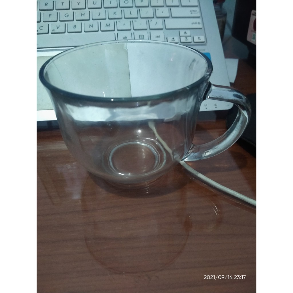 cup noodle Mug kaca tebal - gelas mie Bowl Mie Gelas kaca kopi jumbo