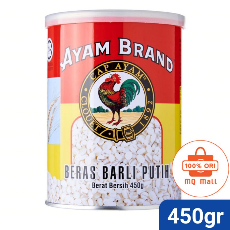 

Ayam Brand White Pearl Barley - Beras Barli Putih 450gr