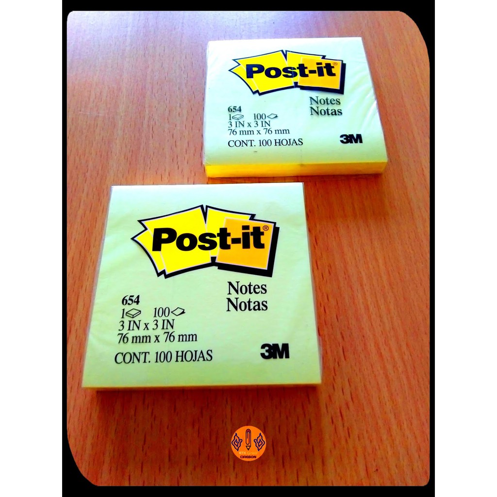 

Kertas Memo Kuning 3M 654 Post It 3”x3” 100L Yellow