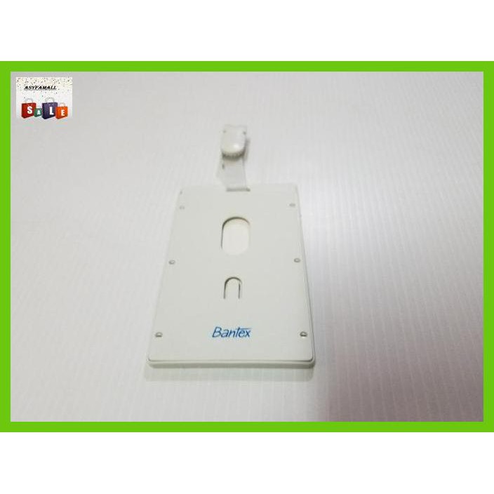 

DOCUMENTO- ID CARD HOLDER 54 X 90 MM POTRAIT + CLIP BANTEX 8866-07 WHITE -ASLIII.