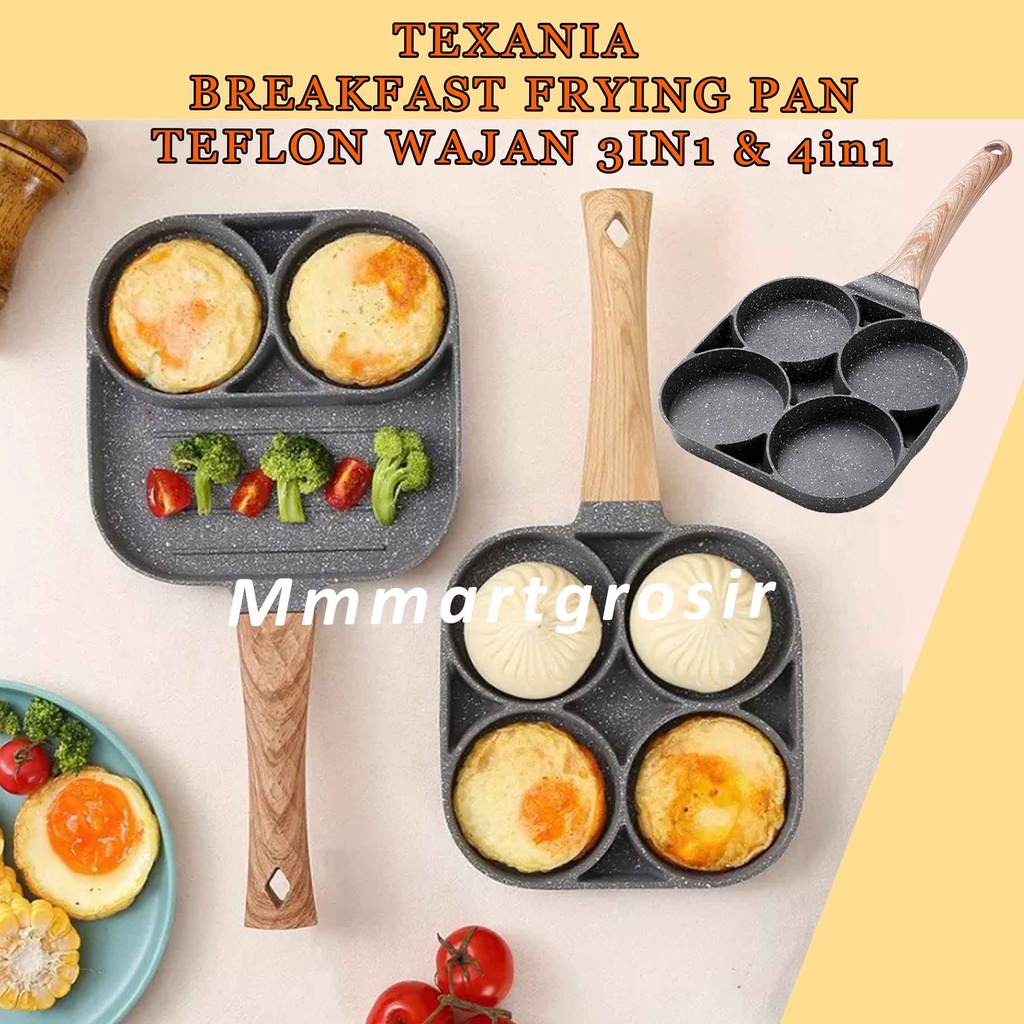 Texania / Breakfast Frying Pan / Teflon Wajan Anti lengket / Penggorengan