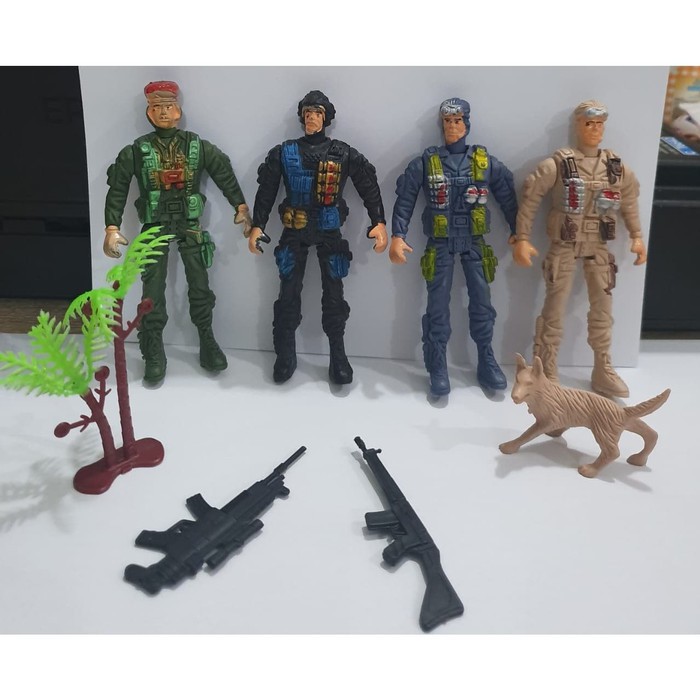 MAINAN FIGURE SET TENTARA DAN DIORAMA - MILITARY SUPER POWER