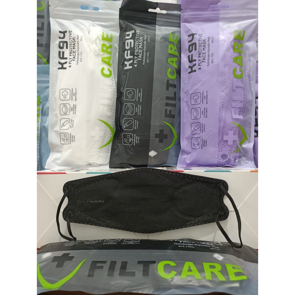 Masker KF94 4Ply Evo 3D Proctection FiltCare isi 10Pcs Masker KF94 4 Ply 3D Protection FiltCare