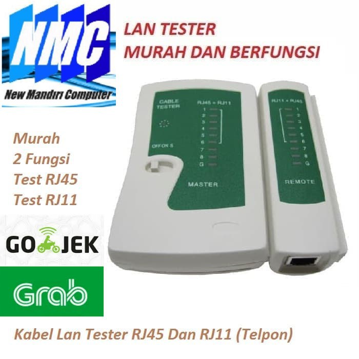 LAN Tester / Alat Tes Kabel Network / RJ45 TESTER