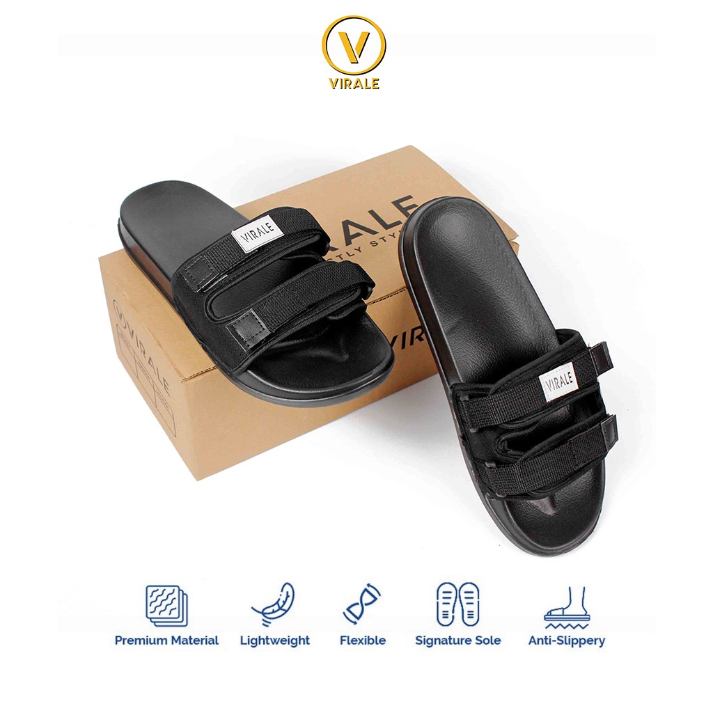 Sandal Slide Pria Wanita Casual Murah Model Keren SWH PL 02 HT