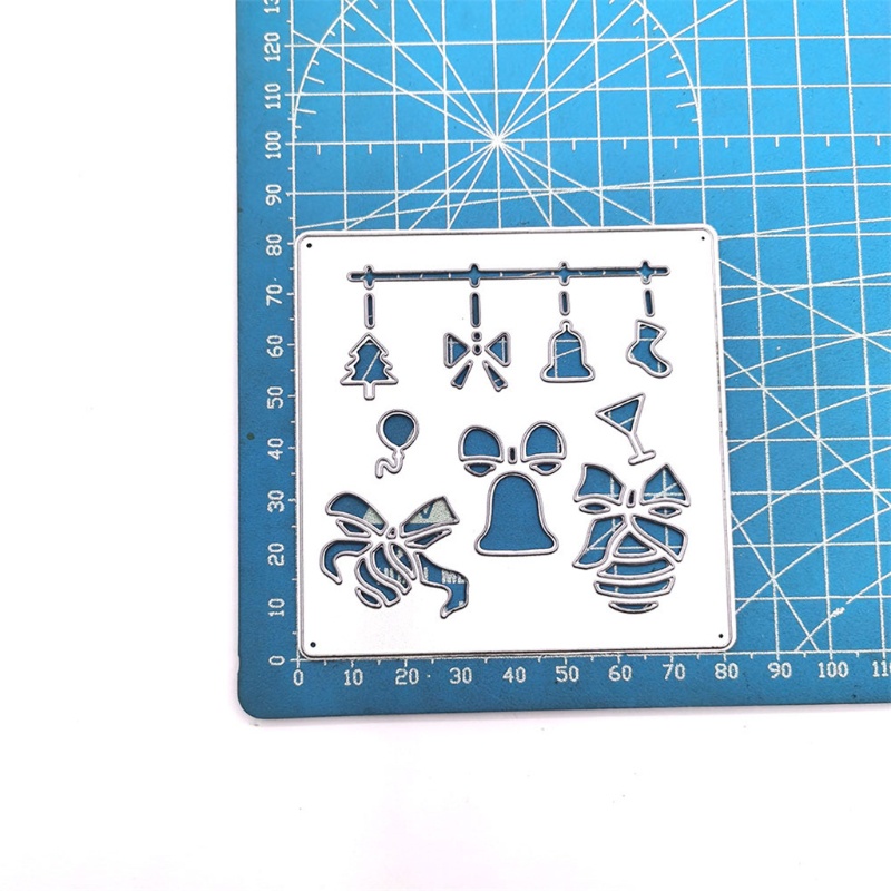 Cetakan Stensil Cutting Dies Motif Natal Bahan Metal Untuk Scrapbook / Craft DIY / Embossing